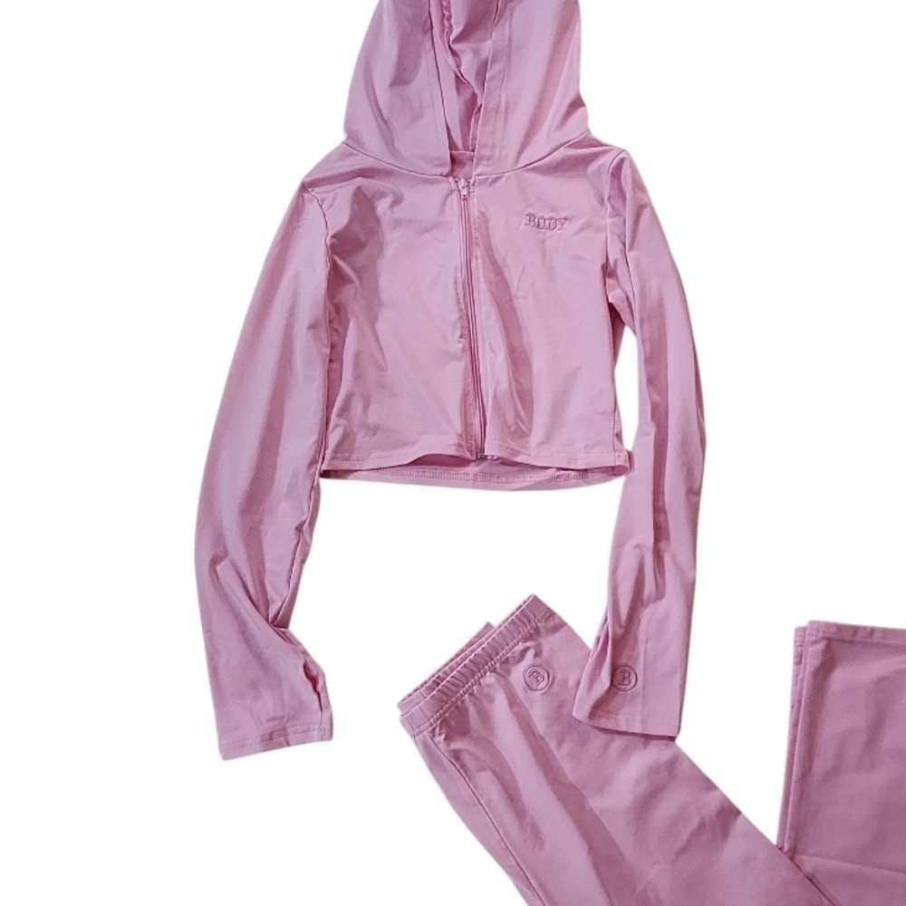 Pink Hoodie and Pants Set